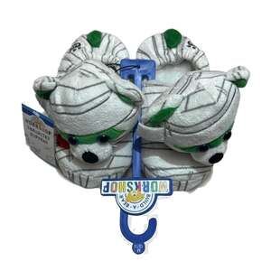 Build-A-Bear Workshop Halloween Mummy Bear Plush Slip-On Slippers